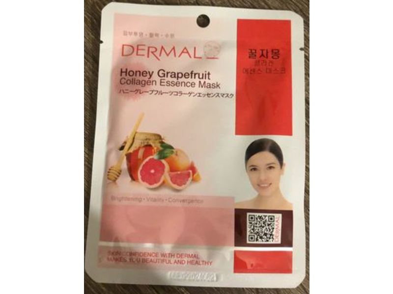 Dermal Collagen Essence Mask, Honey Grapefruit, 10 Count