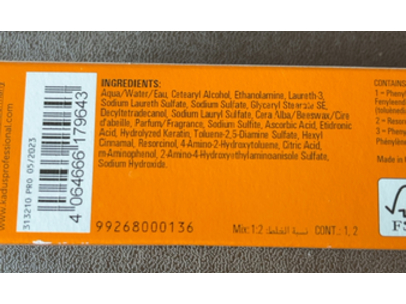 Kadus Demi Permanent Hair Color, 10/81 Lightest Blonde Pearl Ash, 2 fl oz/60 mL