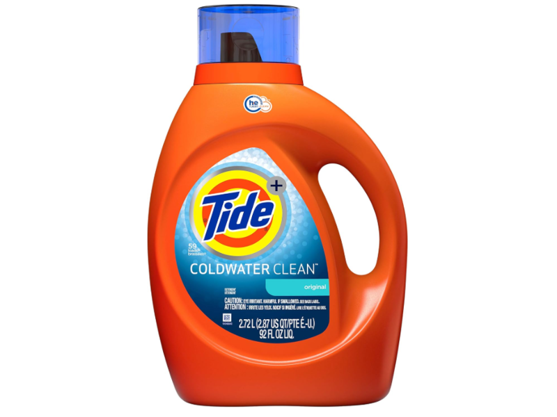 Tide Coldwater Clean Liquid Laundry Detergent, Original, 59 Loads, 92 fl oz/ 2.72 L