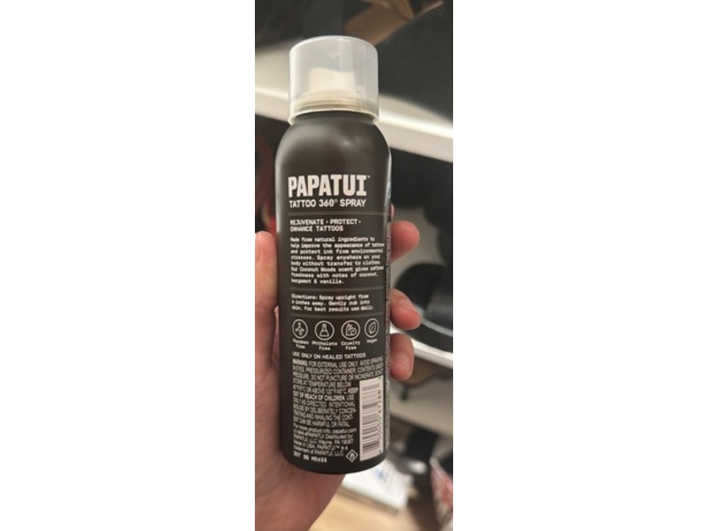 Papatui Tattoo 360 Spray, Coconut Woods, 4 oz/113 g