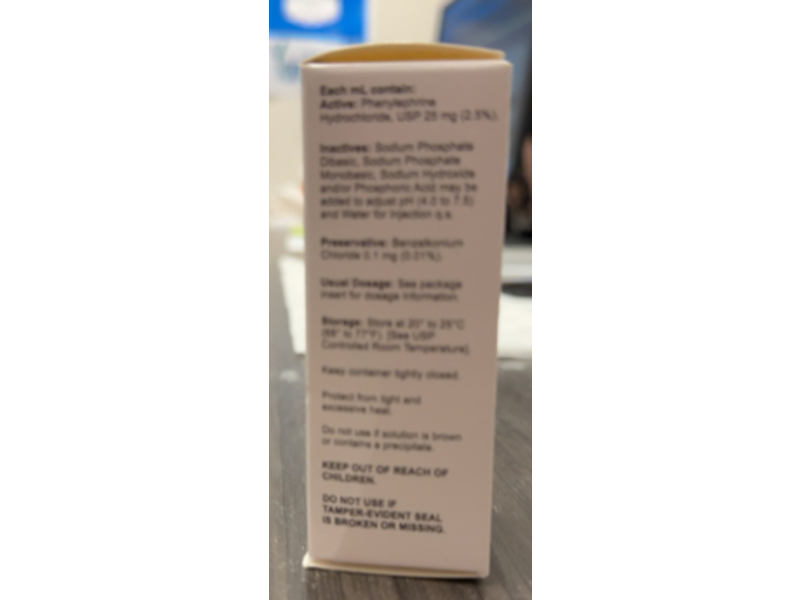 Phenylephrine Hydrochloride Ophthalmic Solution 2.5%, 15 mL, Lifestar