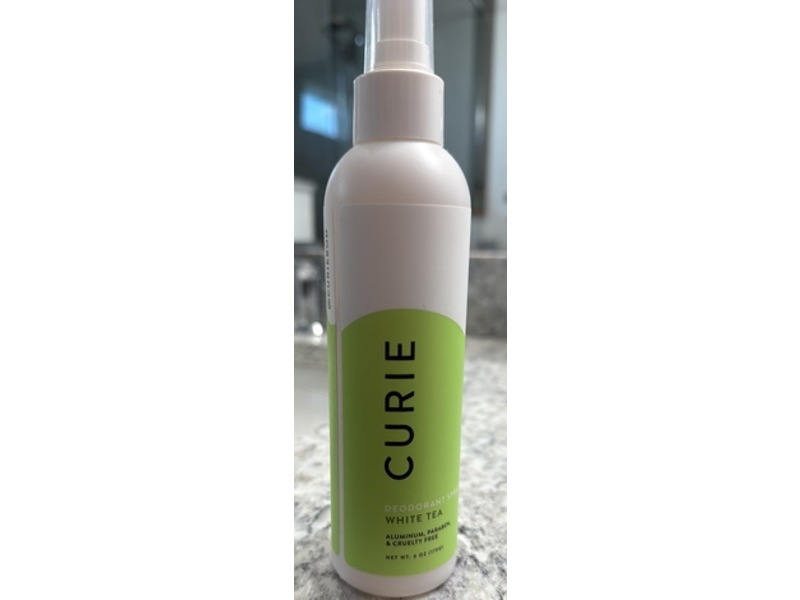 Curie Deodorant Spray, White Tea, 6 oz/170 g