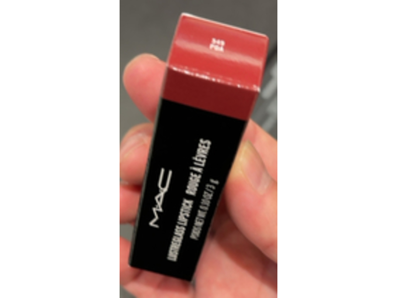 M.A.C Lustreglass Lipstick, 549 PDA, 0.10 oz/3 g
