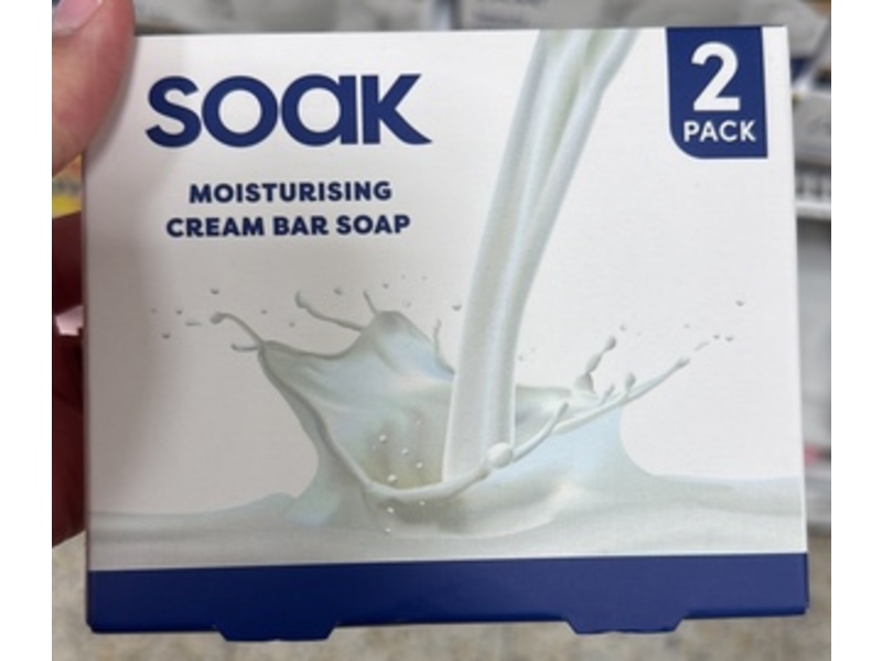 Soak Moisturizing Cream Bar Soap, 125 g, Pack Of 2