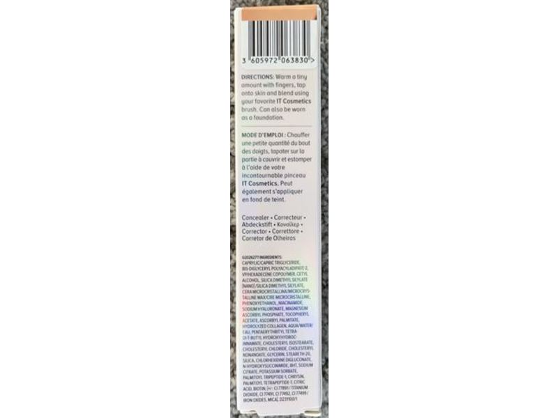 it Bye Bye Under Eye Illumination Anti-Aging Waterproof Concealer, 25.0 Medium Natural, 0.40 fl oz/12 mL