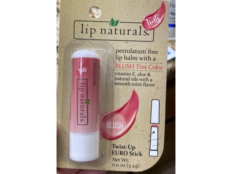 Lip Naturals Lip Balm, Blush, 0.11 oz/3.4 g