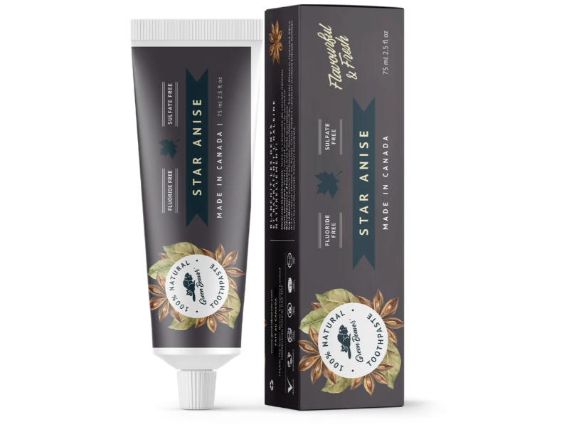 Green Beaver Natural Toothpaste, Star Anise, 2.5 fl oz/75 mL