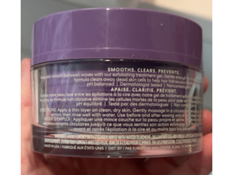 European Wax Center Treat Face & Body Exfoliating Gel, 3.4 fl oz/100 mL