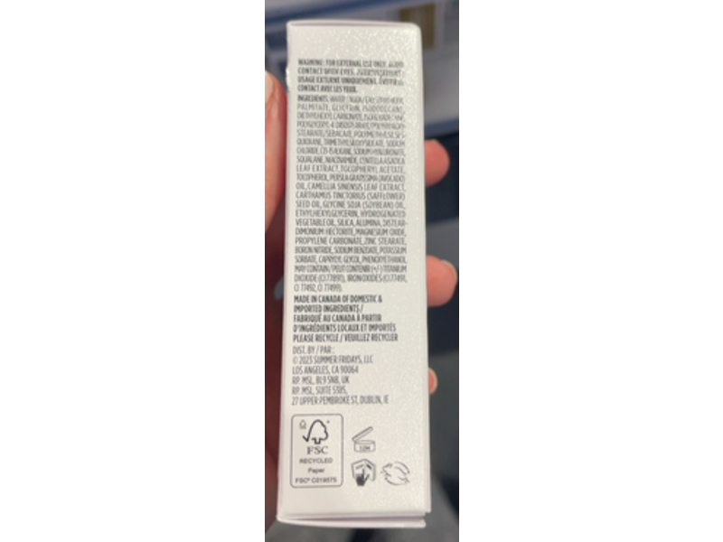 Summer Fridays Sheer Skin Tint, Shade 3, 1 fl oz/30mL