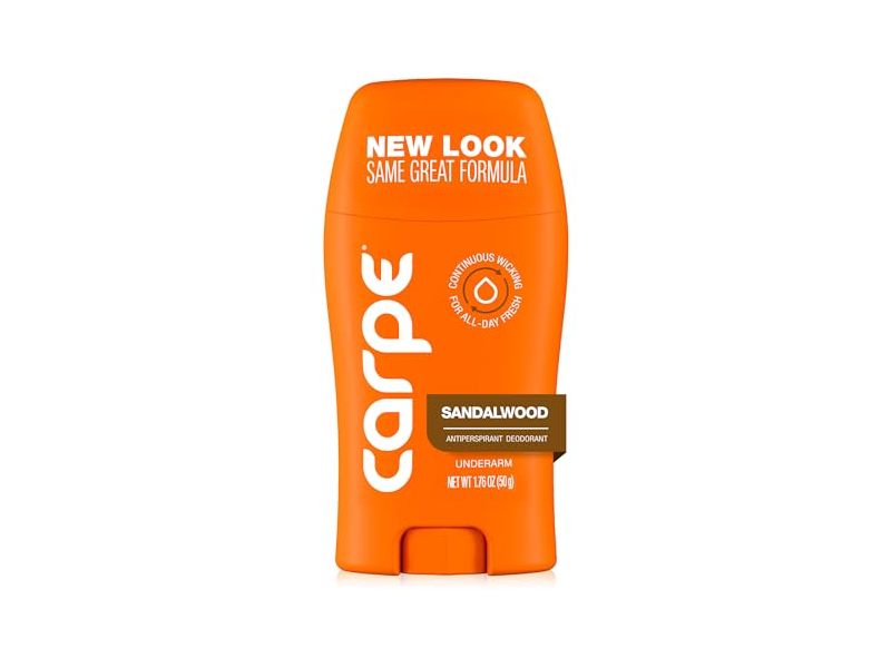Carpe Underarm Antiperspirant Deodorant, Sandalwood, 1.76 oz/50 g