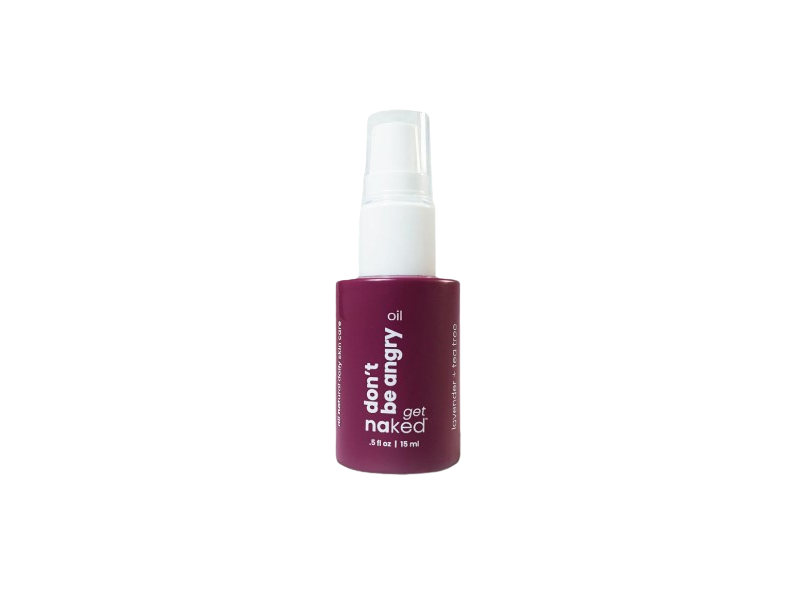 Naked All Natural Don't Be Angry Oil, Lavender + Tea Tree, 0.5 fl oz/15 mL