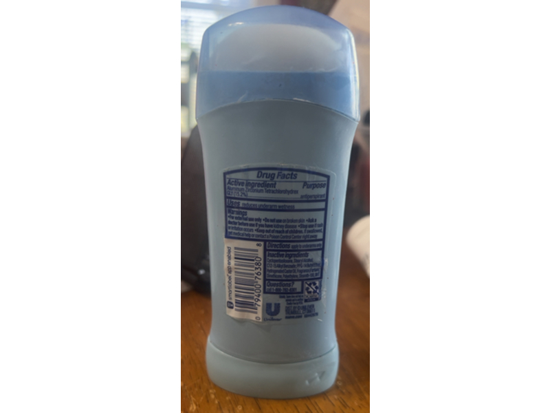 Suave Antiperspirant Deodorant, Powder, 2.60 oz/74 g, Pack of 6