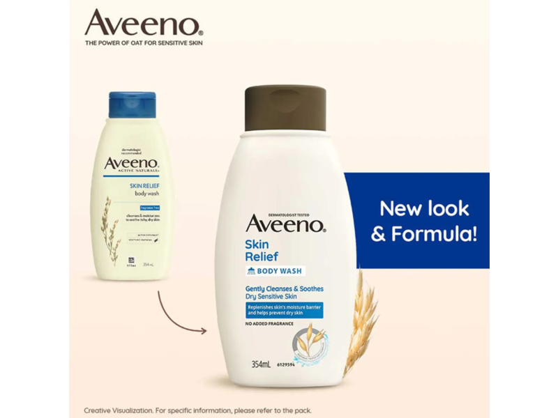 Aveeno Skin Relief Body Wash, 12 fl oz/354 mL
