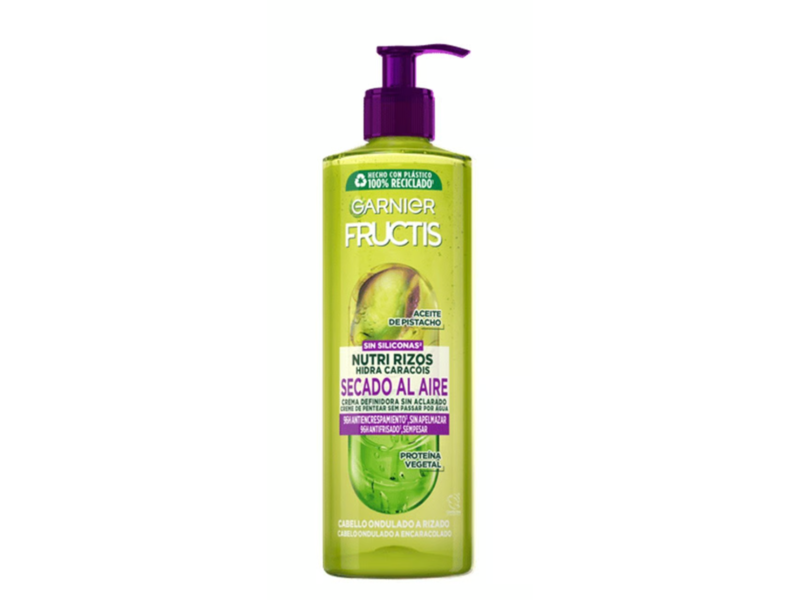 Garnier Fructis Nutri Curls Air-Dry No Rinse Styling Cream, Pistachio Oil, 400 mL