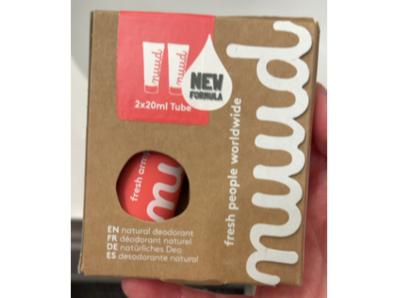 Nudd Natural Deodorant, Fresh People Worldwide, 20 mL, Pack Of 2