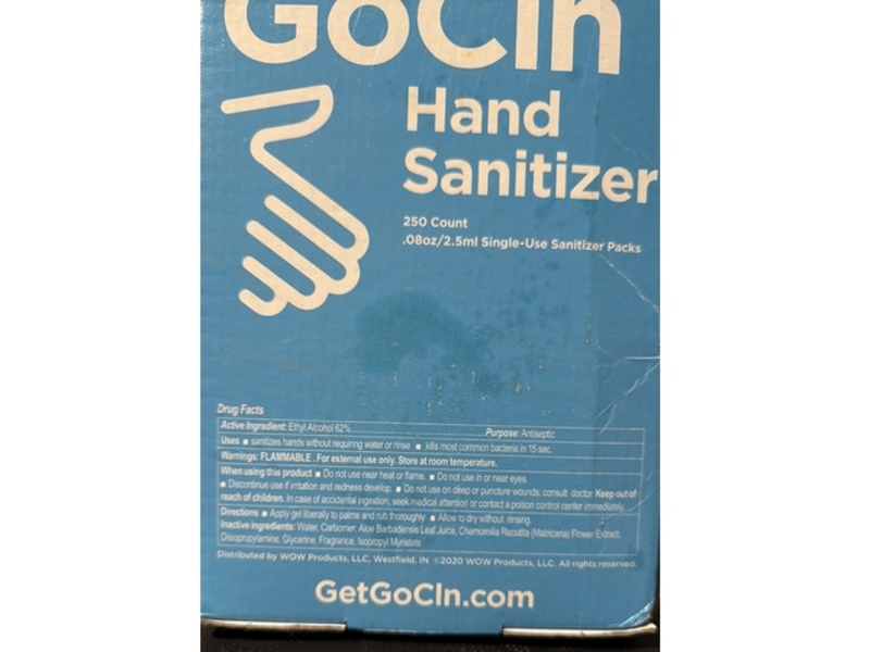 GoCln Hand Sanitizer, 0.08 oz/2.5 mL