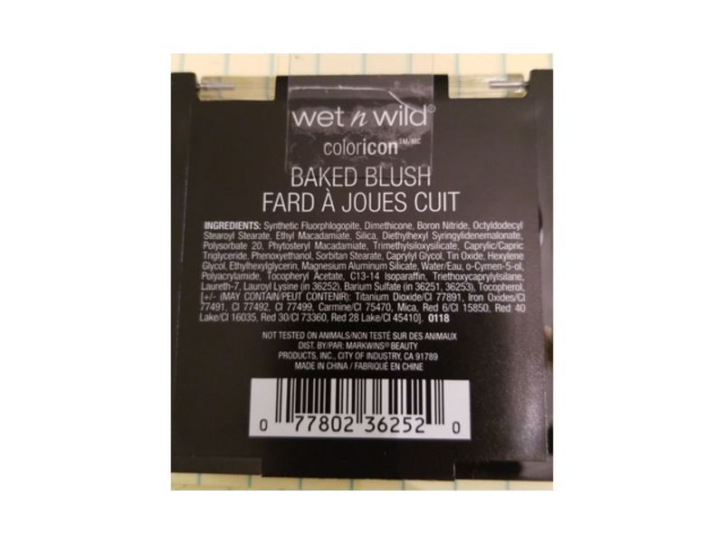 Wet n Wild Color Icon Baked Blush, Hummingbird Hype, 0.19 oz / 5.4 g