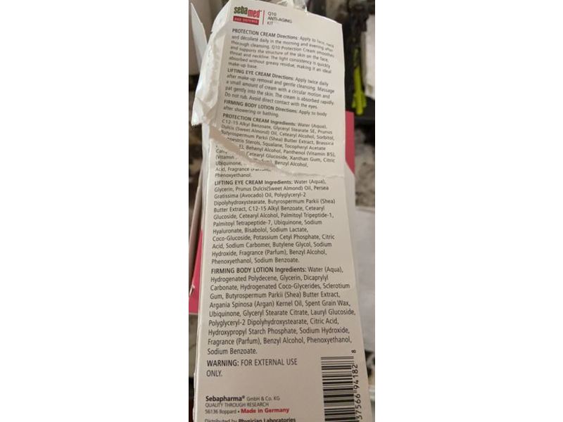 Sebamed Age Defense Q10 Anti-Aging Kit, Sensitive Skin, Kit Of 3