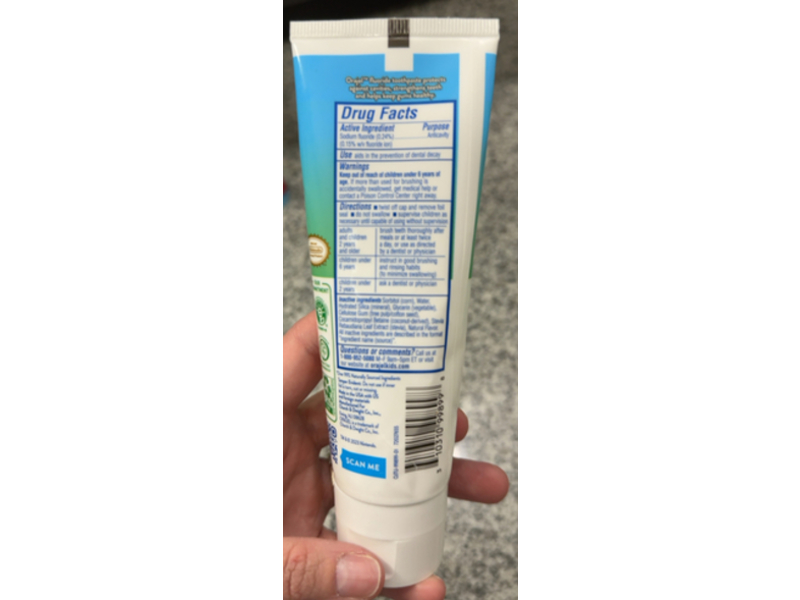 Orajel Kids Super Mario Anti-Cavity Fluoride Toothpaste, Natural Berry, 4.2 oz/119 g