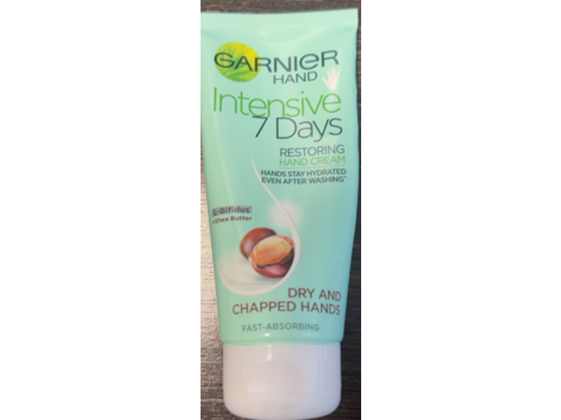Garnier Intensive 7 Days Restoring Hand Cream, L- Bifidus+ Shea Butter, 100 mL