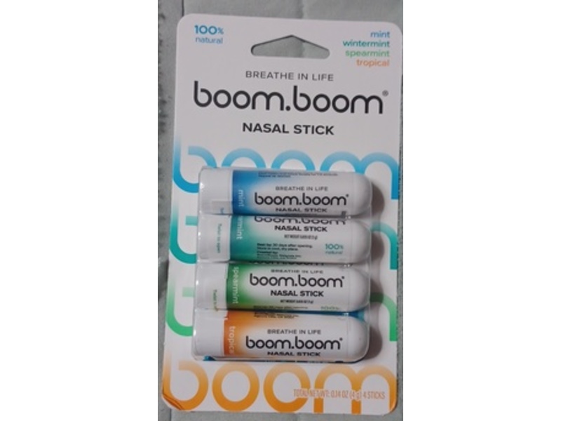 BoomBoom Nasal Stick Set, 0.14 oz/4 g, Pack Of 4