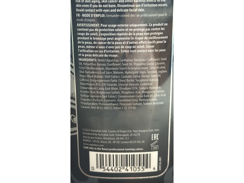 Australian Gold Lotion, Hardcore Bronze, 8.5 fl oz/250 ml