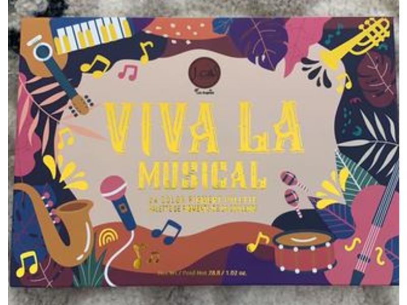 J Cat Beauty Viva La Musical Color Pigment Palette, 1.02 oz