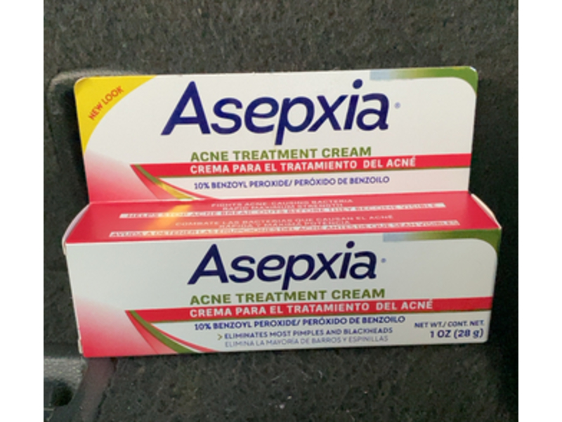 Asepxia Acne Treatment Cream, Benzyl Peroxide, 1 oz/28 g