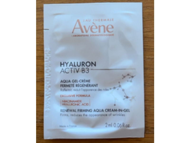Avene Renewing Firming Aqua Cream-In-Gel, Hyaluron Activ B3, 0.06 fl oz/2 mL