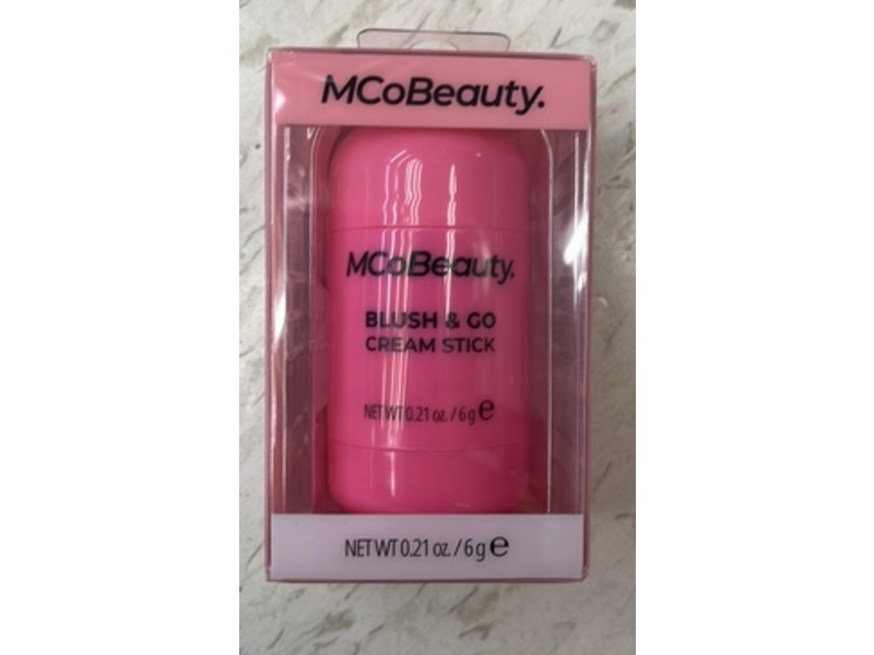 Mco Beauty Blush & Go Cream Stick, Hot Pink, 0.21 oz/6 g