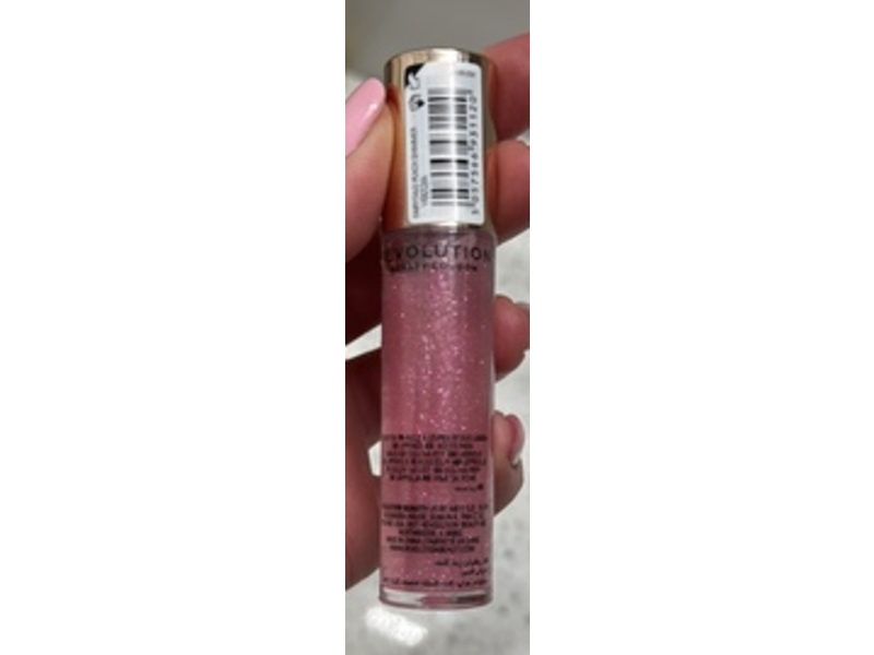 Makeup Revolution Glass Kiss Lip Oil, Fairytale, 0.18 fl oz/5.5 mL