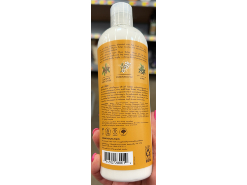 Sheamoisture Hydrating Body Lotion, Raw Shea Butter, 13 fl oz/384 mL