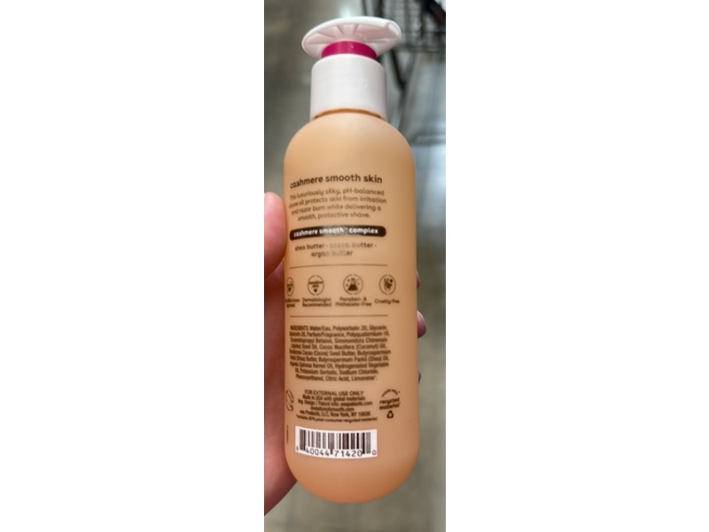 Eos Cashmere Shave Oil, Pink Champagne, 6 fl oz/177 mL