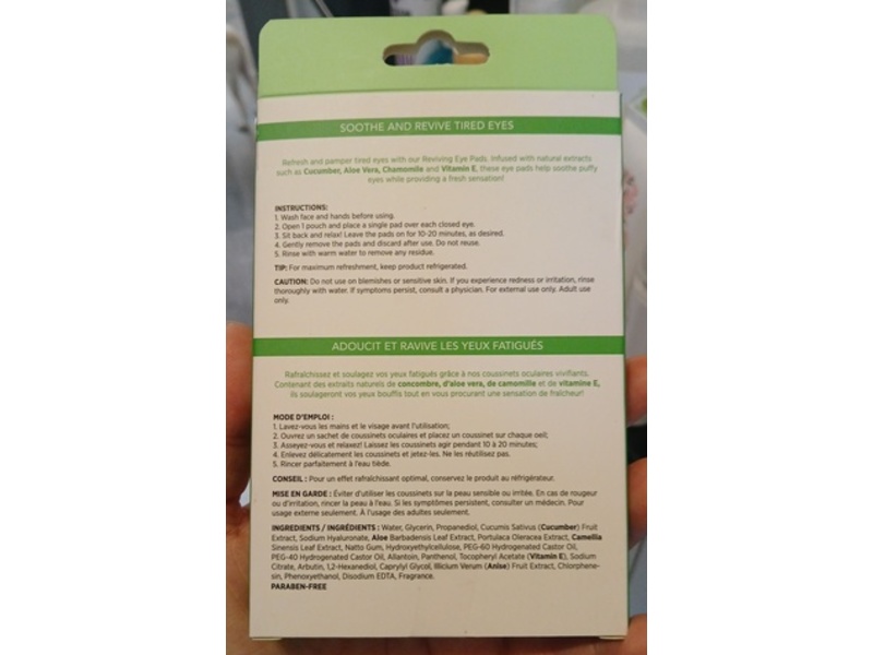 Therawell Reviving Eye Pads, 5 Pairs