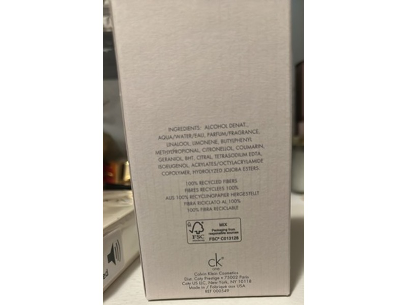 Calvin Klein Eau De Toilette, CK One, 3.4 fl oz/100 mL