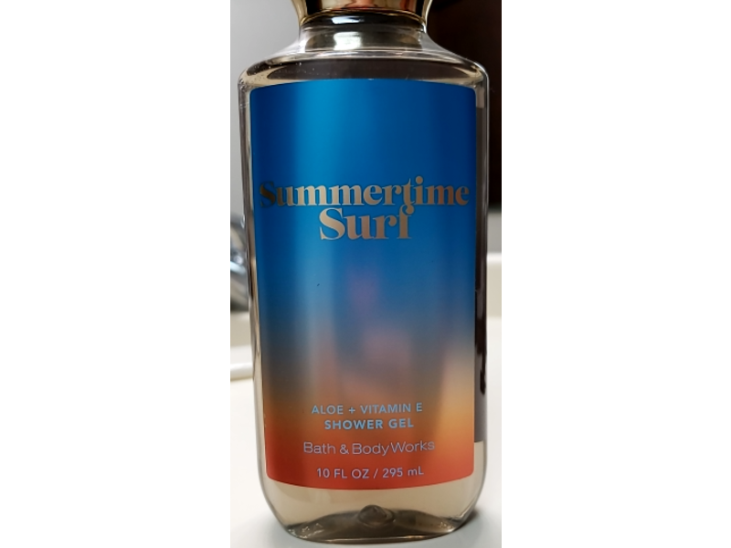 Bath & Body Works Shower Gel, Summertime Surf, 10 fl oz/295 mL