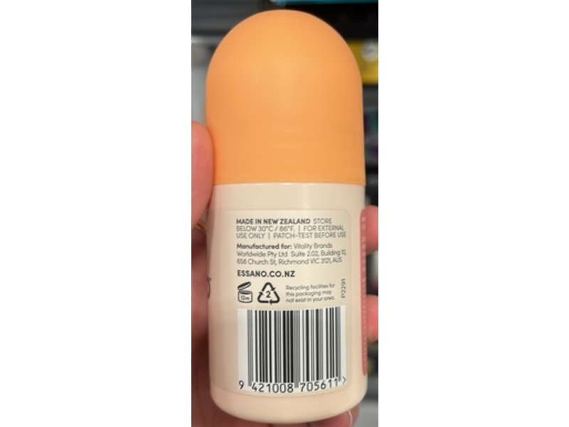 Essano Natural Deodorant, Sweet Citrus, 1.69 fl oz/50 mL