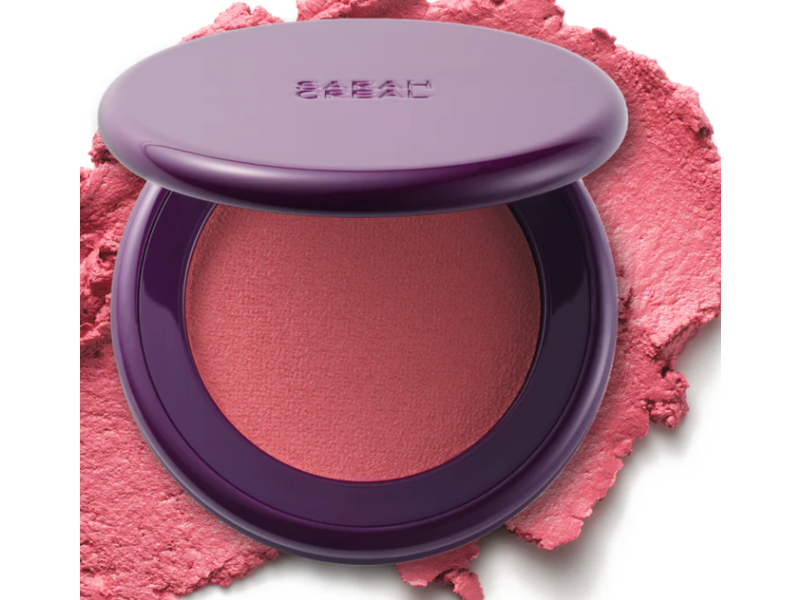 Sarah Creal Beauty Coming In Hot Blurring Pressed-Mousse Blush, Love Bites, 0.15 oz/4.5 g