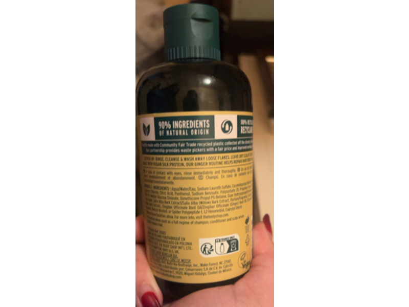 The Body Shop Scalp Care Shampoo, Ginger, 8.4 fl oz