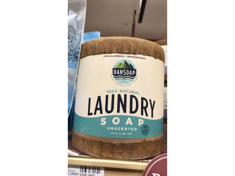 DanSoap Laundry Soap, Unscented, 70 loads