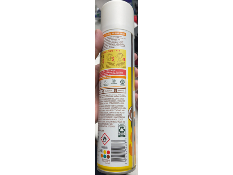 Batiste Dry Shampoo, Tropical Exotic Coconut, 5.71 oz/162 g