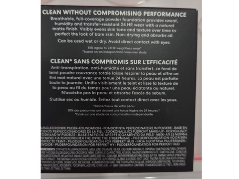 Bare Minerals Barepro Skin Perfecting Powder Foundation, Medium 35 Warm, 0.28 oz/8 g