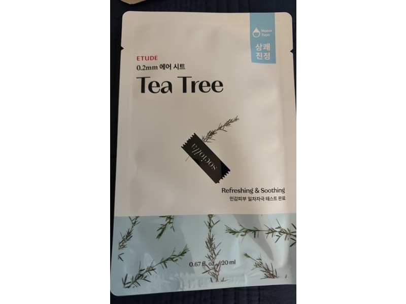 Etude 0.2 Air Mask, Tea Tree, 0.67 fl oz/20 mL