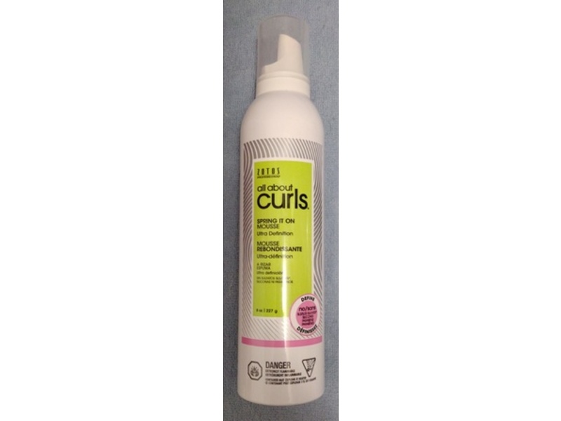 Zotos All About Curls Spring It On Mousse, 8 oz/227 g