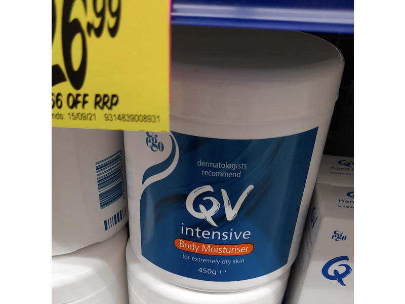 QV Intensive Body Moisturiser, 16 oz/450 g