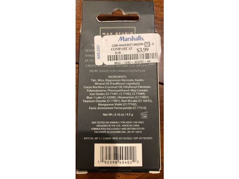 Max Studio Eye Essentials Palette, Rosy Nude, 0.16 oz/4.5 g