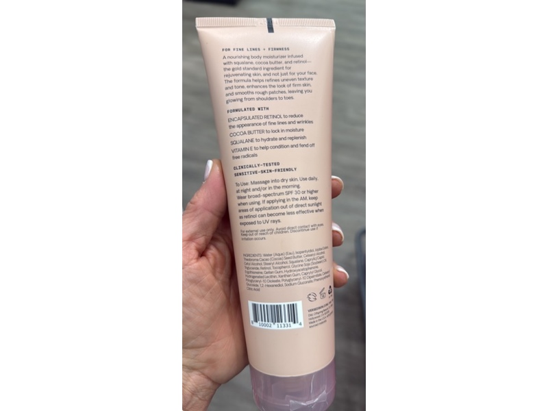 Versed Gentle Retinol Body Lotion, Squalane + Cocoa Butter, 8 fl oz/236 mL