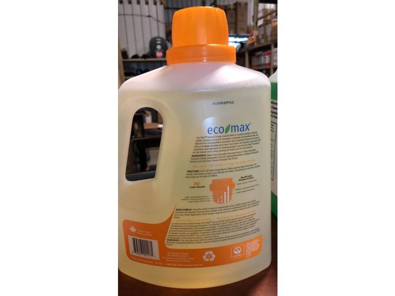 Eco Max Laundry Wash, Natural Orange, 100 Loads, 101 fl oz/3 L