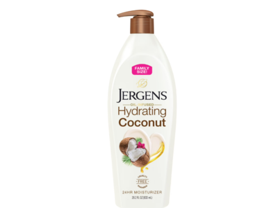 Jergens Hydrating Moisturizer, Coconut, 28.2 fl oz/833 mL