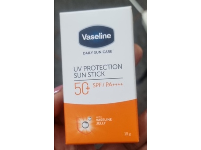 Vaseline Daily Sun Care UV Protection Sun Stick, Vaseline Jelly, SPF 50+ PA++++, 15 g
